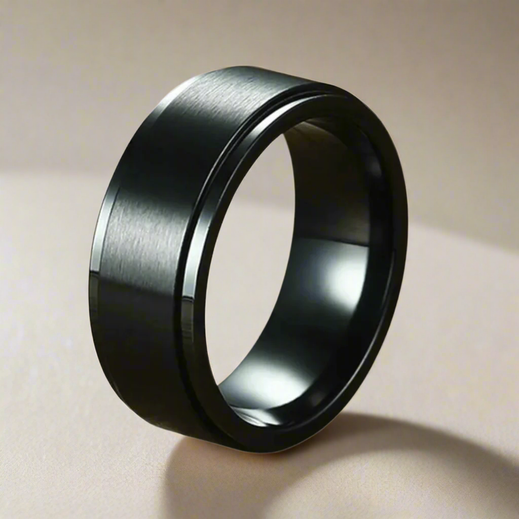 Black fidget ring