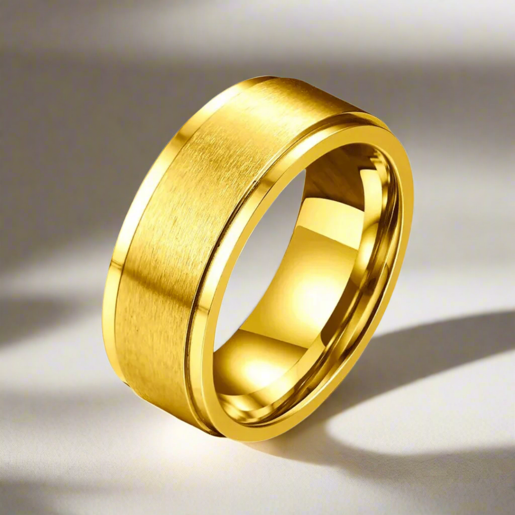 Gold fidget ring